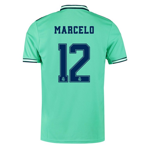 Camiseta Real Madrid NO.12 Marcelo Tercera equipación 2019-2020 Verde